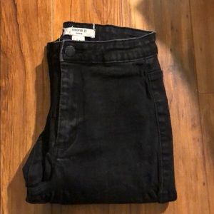 Black high waisted jeans